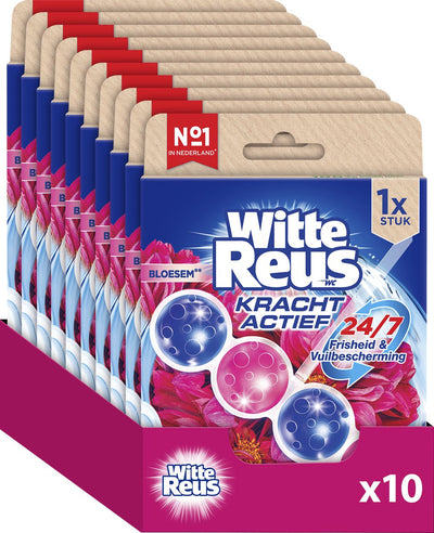 Bloc WC White Giant Power Active Blossom 50 g - Blocs WC - Pack économique - 10 pièces