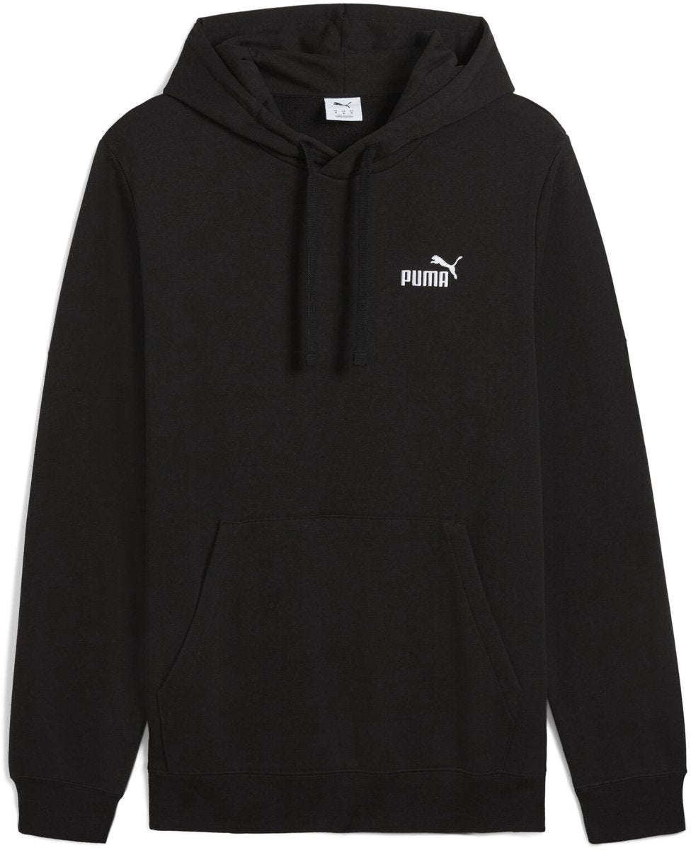Puma ess petit non. 1 logo sweat à capuche fl pull unisexe - noir