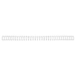 Reliure à dos à reliure métallique 34 gbc métal 6 mm blanc capacité 45 feuilles