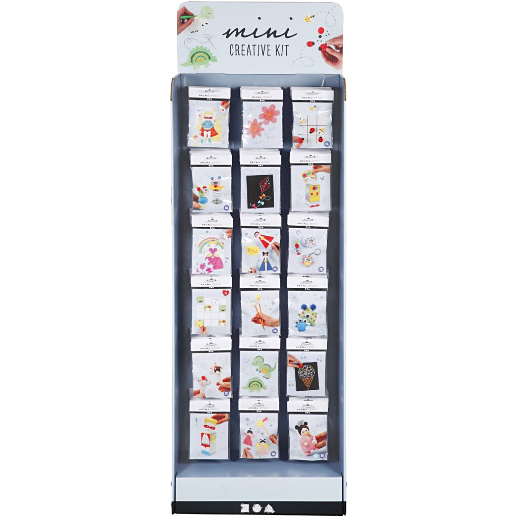 Creativ company mini sets créatifs, h : 1500 mm, l : 580 mm, blanc, 108 set 1 boîte