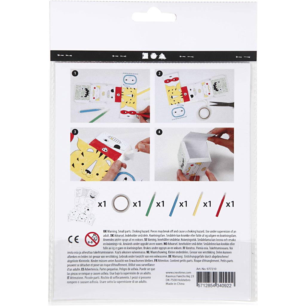 Creativ company mini set créatif, monstres et robots, 1 boîte