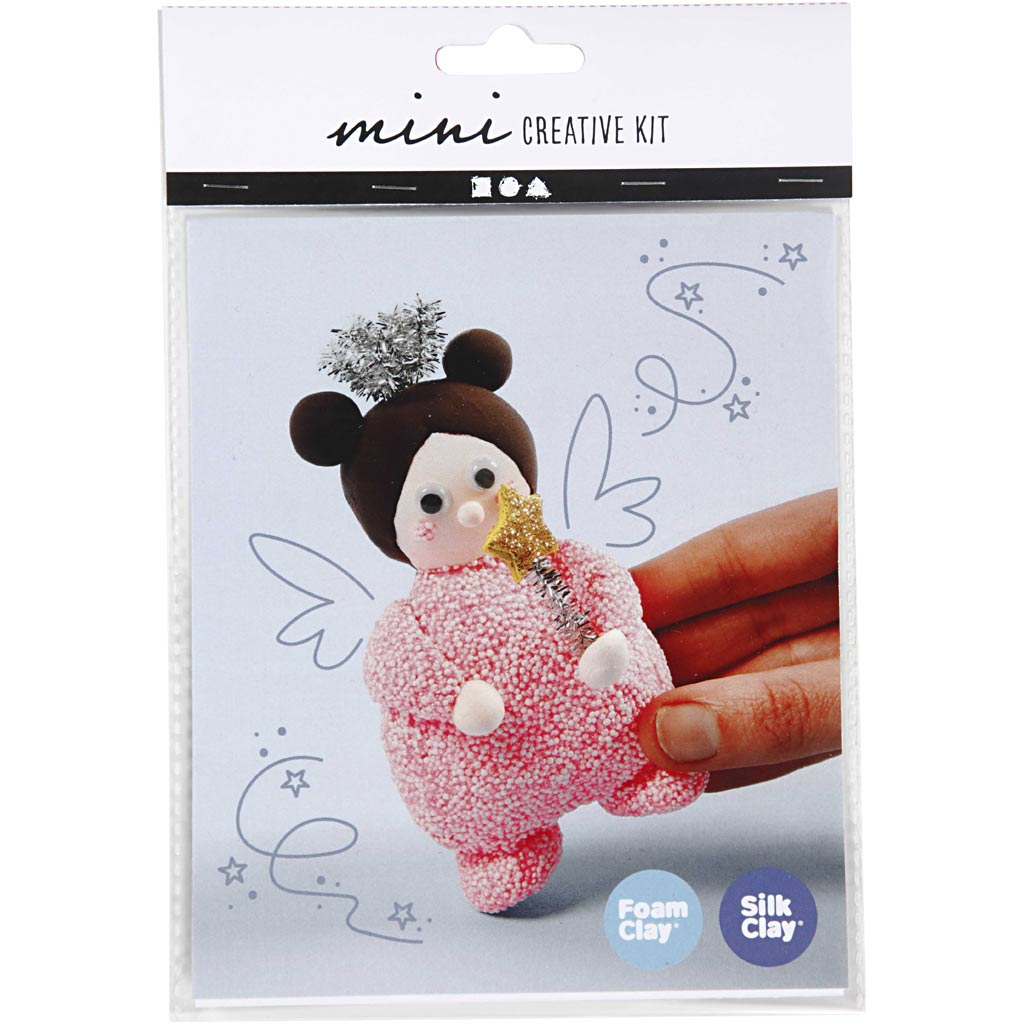 Creativ company mini set créatif, fée avec baguette magique, 1 boîte
