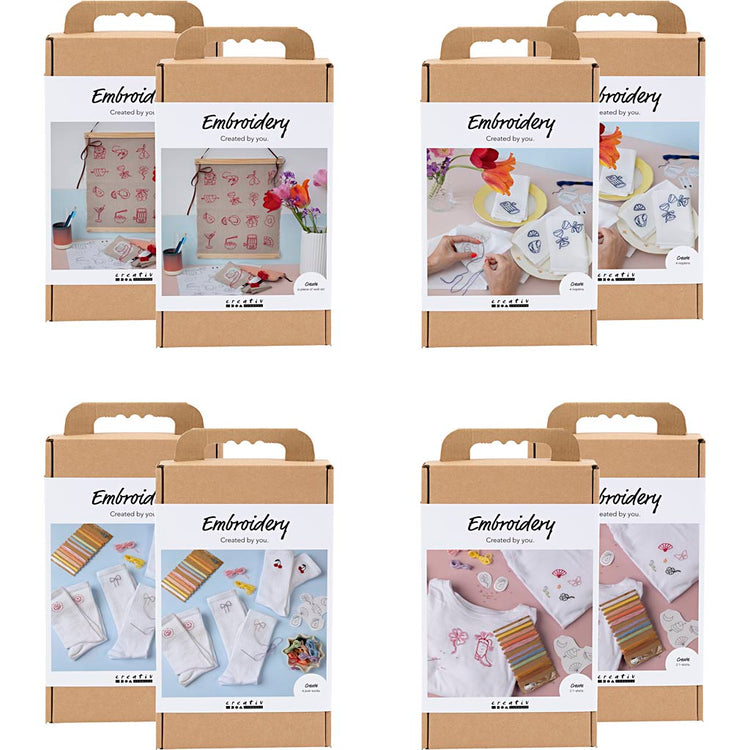 Paquet de présentation de l'entreprise créative, fil, broderie, 8 boîtes 1 boîte