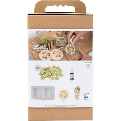 Creativ company kit de fabrication de savon, luffa, vert olive, 1 boîte