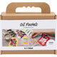Creativ company mini hobby set pastel à l'huile, gris, blanc, 1 boîte