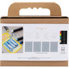 Creativ company mini hobby set pastel à l'huile, gris, blanc, 1 boîte