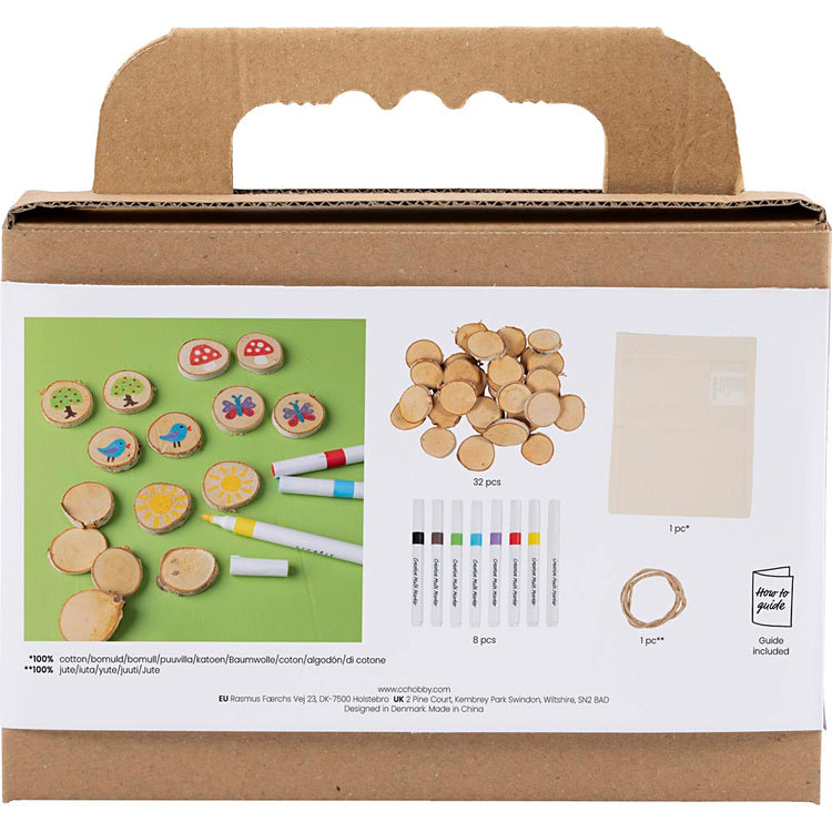 Creativ company mini hobby set dessin, jeu de mémoire et trois à la suite, différentes couleurs, 1 boîte