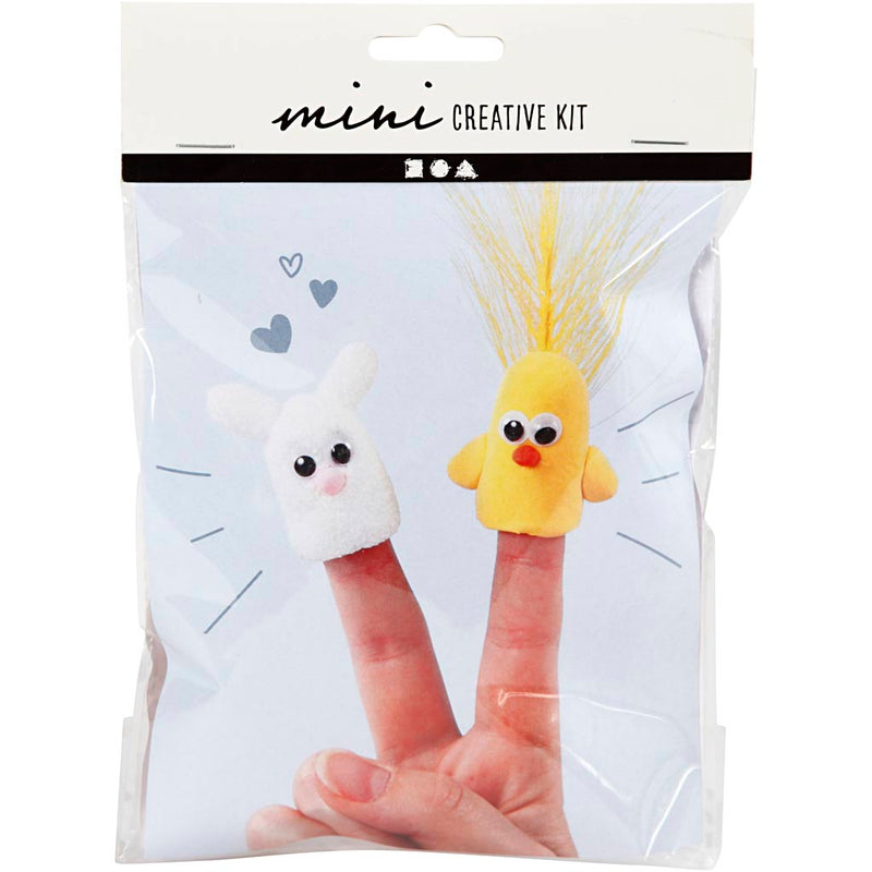 Creativ company mini kit créatif, marionnettes à doigts, 1 boîte