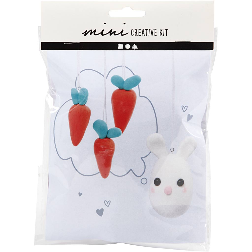 Creativ company mini kit créatif, lapin, 1 boîte