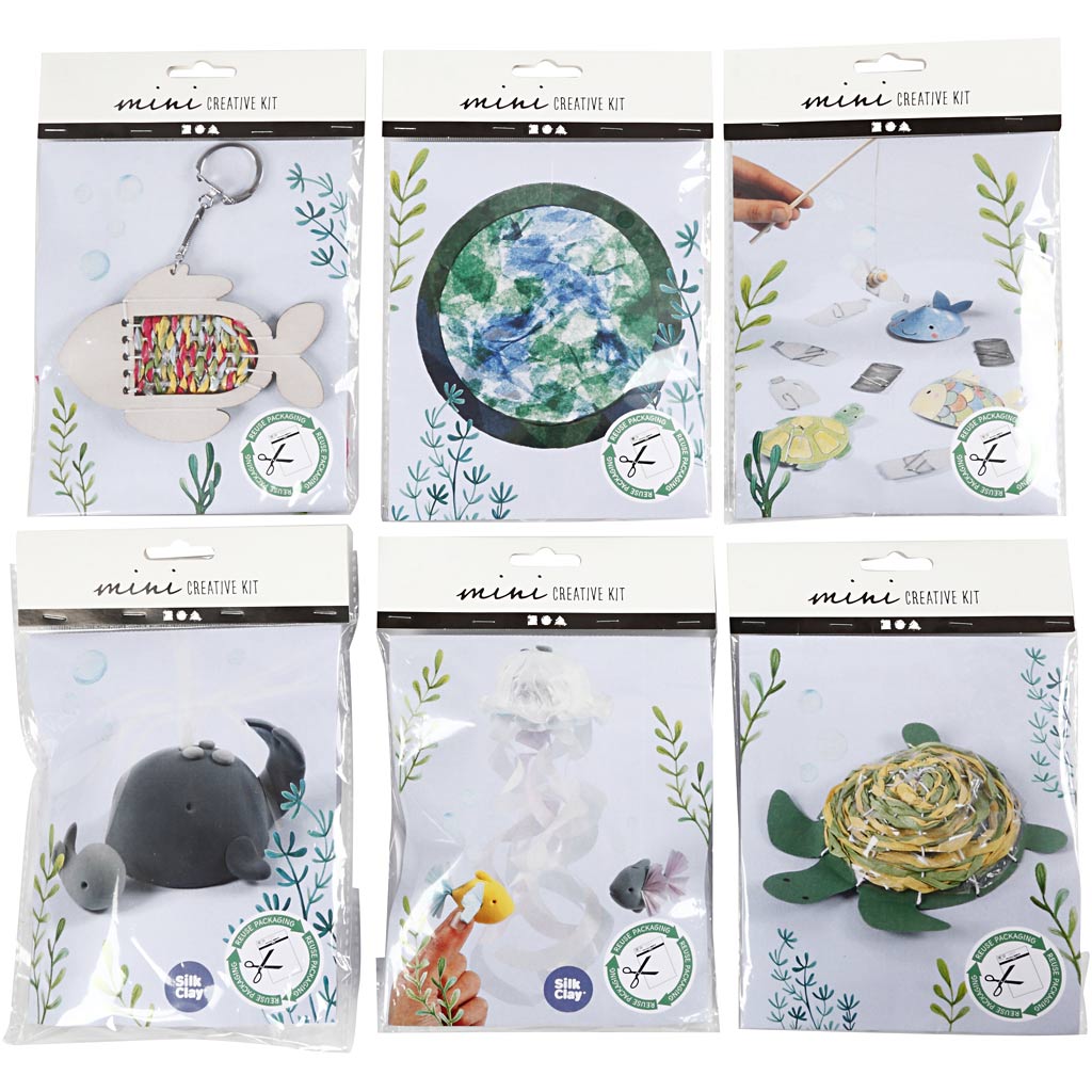 Creativ company mini coffret de loisirs, 6 coffrets 1 boîte