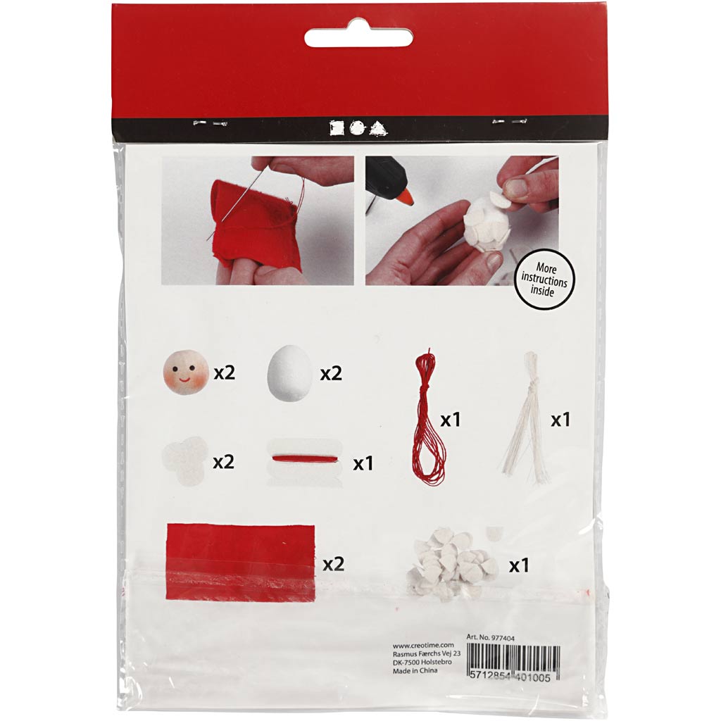 Creativ Company mini kit kerstelven fait des pendentifs