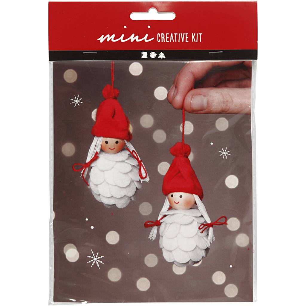 Creativ Company mini kit kerstelven fait des pendentifs