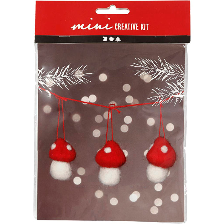 Creativ company mini kit créatif, champignons suspendus, h: 5,5 cm, 1 set