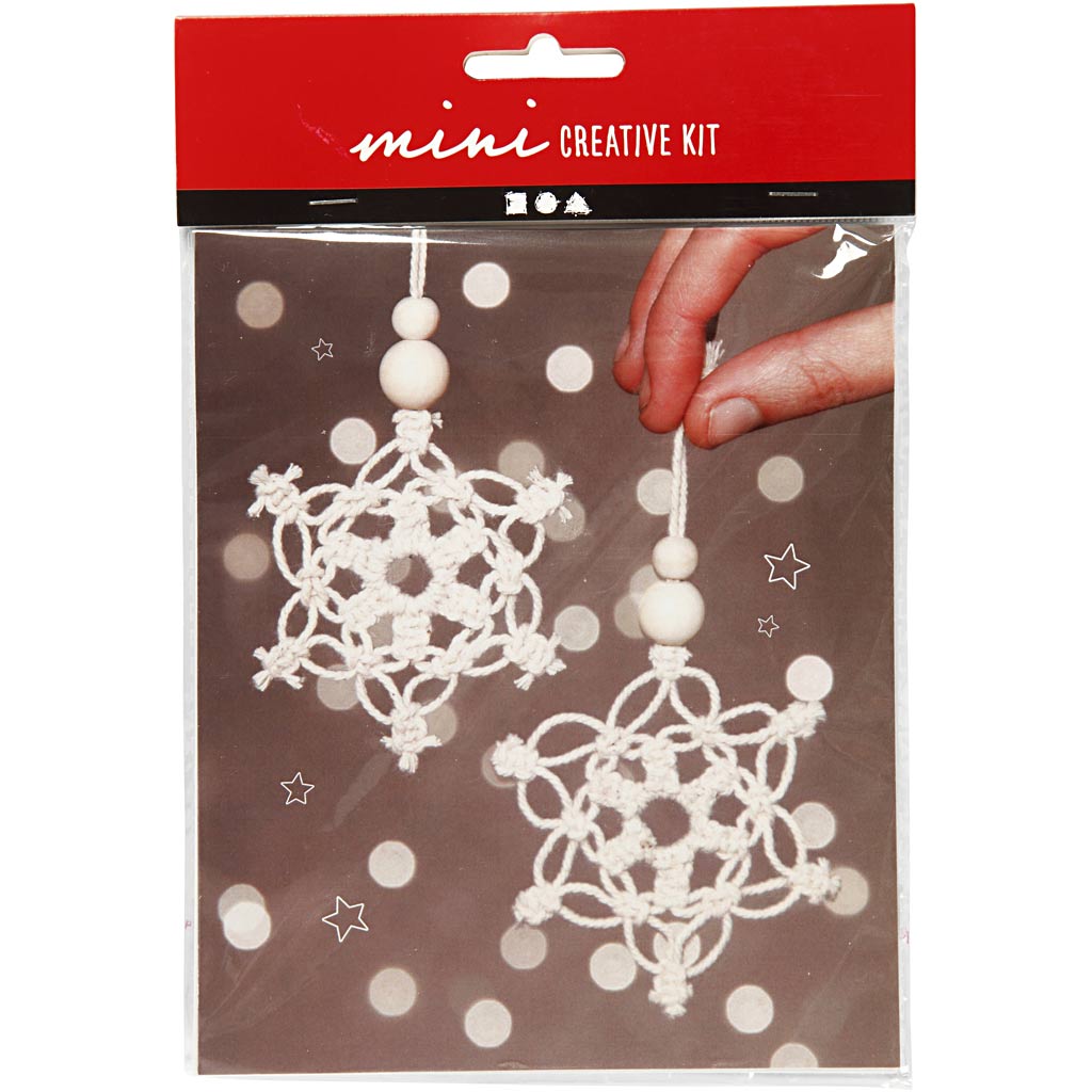 Mini kit créatif macrame flocon de neige