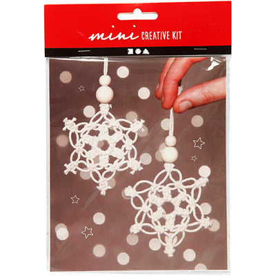 Mini kit créatif macrame flocon de neige