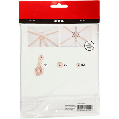 Mini kit créatif macrame flocon de neige