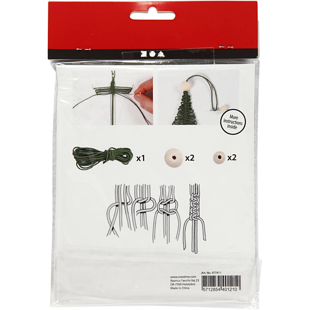 Mini kit créatif arbre de Noël macrame