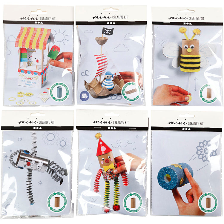 Creativ company mini coffret de loisirs, 6 coffrets 1 boîte
