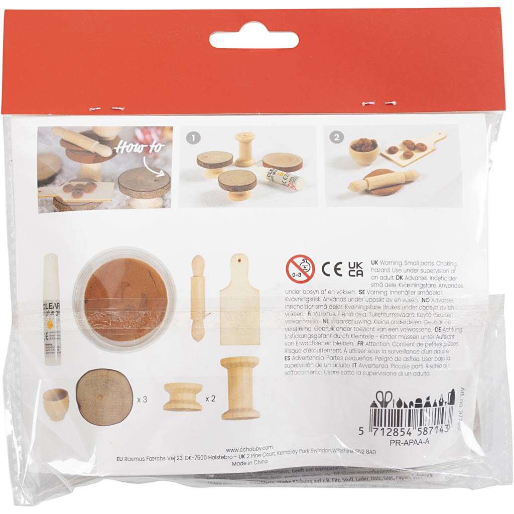 Creativ company mini hobby set porte gnome, cuisson de biscuits, 1 boîte