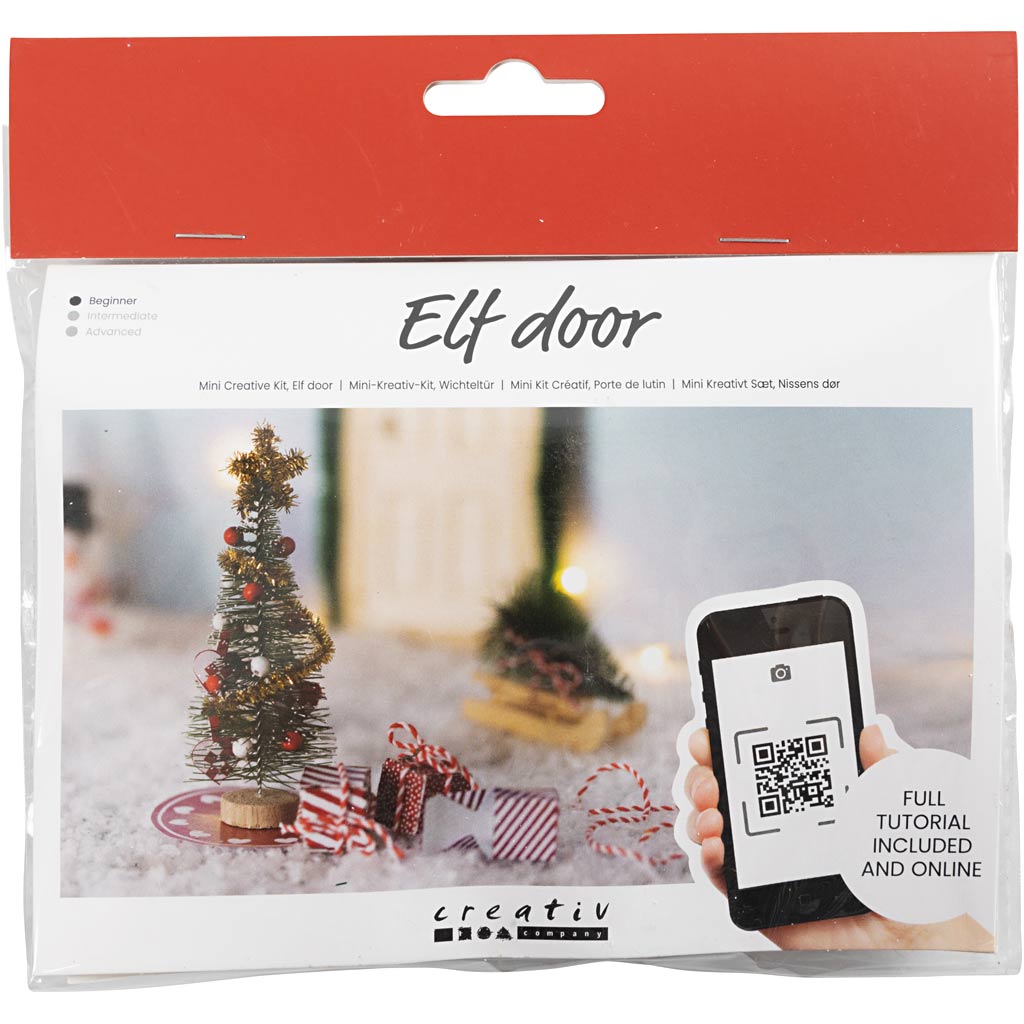 Creativ company mini hobby set porte gnome, sapin de Noël, 1 boîte