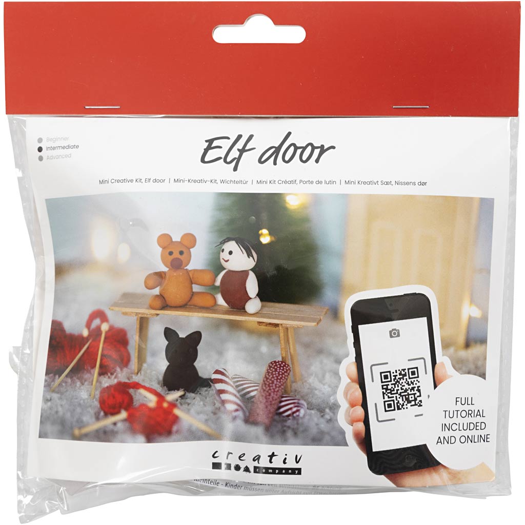 Creativ company mini hobby set porte gnome, cadeaux de Noël, 1 boîte
