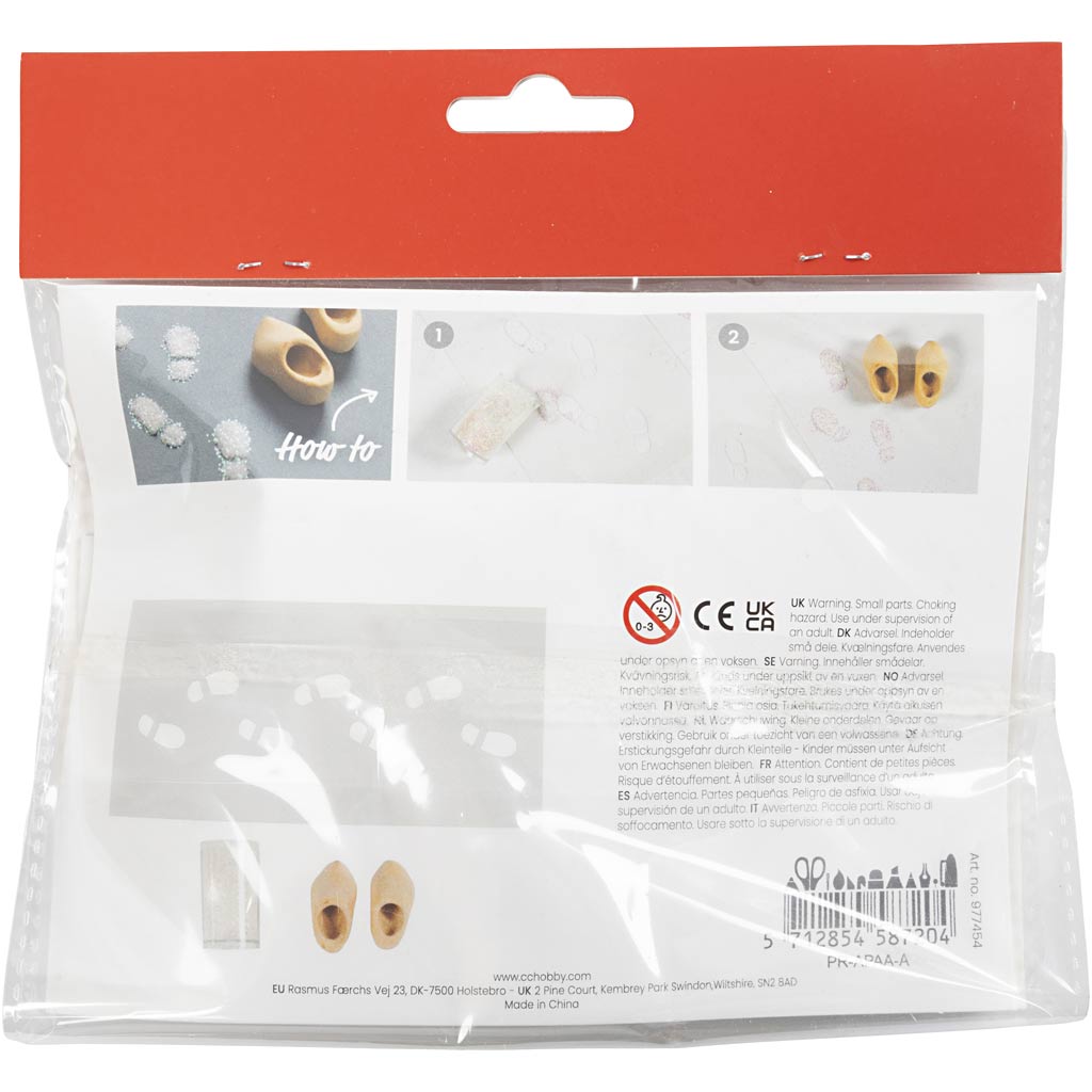 Creativ company mini hobby set porte gnome, empreintes de pas, 1 boîte