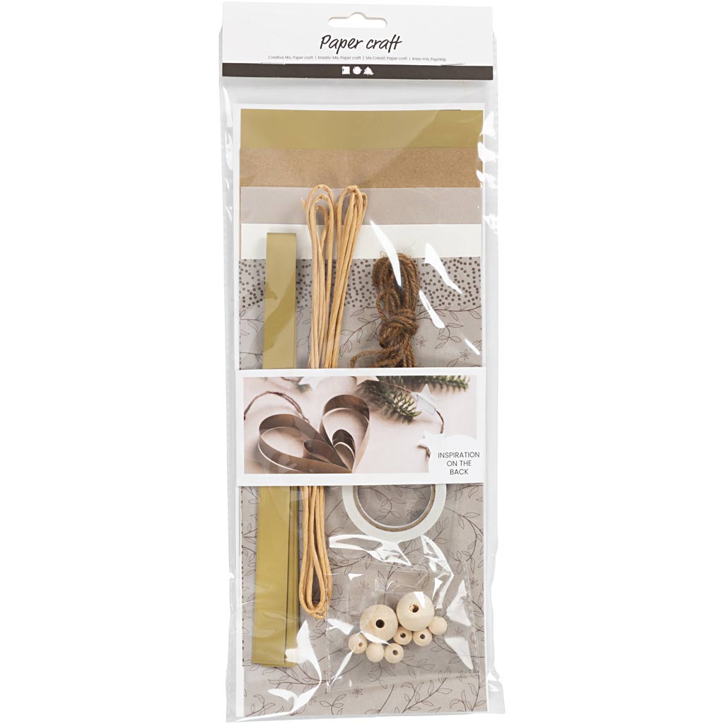 Creativ company creative mix, papier découpé, naturel, 1 boîte