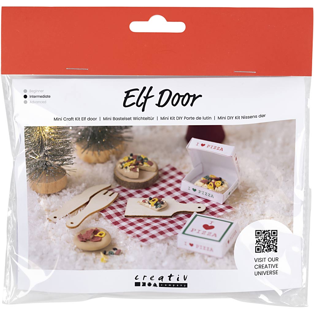 Creativ company mini hobby set porte gnome, pizza, 1 boîte