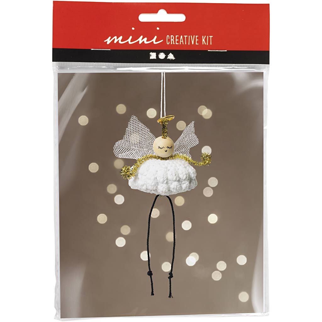 Creativ company mini kit de loisirs au crochet, ange :, 1 boîte