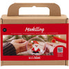 Creativ company mini hobby set modelage, Père Noël, rouge et blanc, 1 boîte