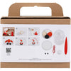 Creativ company mini hobby set modelage, Père Noël, rouge et blanc, 1 boîte