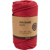 Creev Company Macrame Cord Red, 55m - afbeelding 2