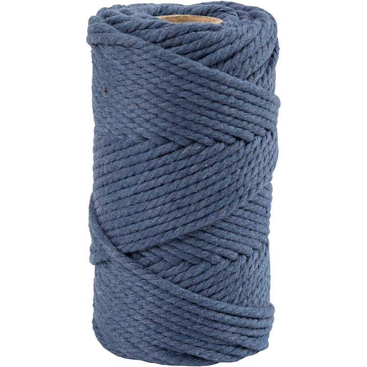 Crétiv Company Macrame Cord Blue, 55m