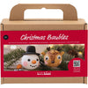 Creativ company mini hobby set boules de Noël, renne et bonhomme de neige, 1 boîte