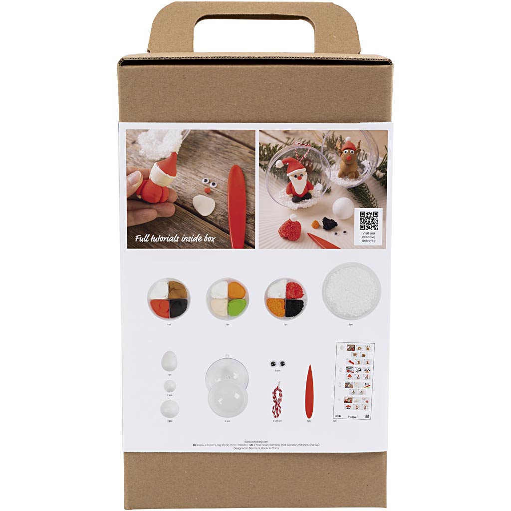 Creativ company hobby set Boules de Noël, modelage, 1 boîte
