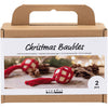 Creativ company hobby set Boules de Noël, macramé, Noël rouge, 1 boîte
