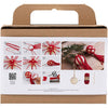 Creativ company hobby set Boules de Noël, macramé, Noël rouge, 1 boîte