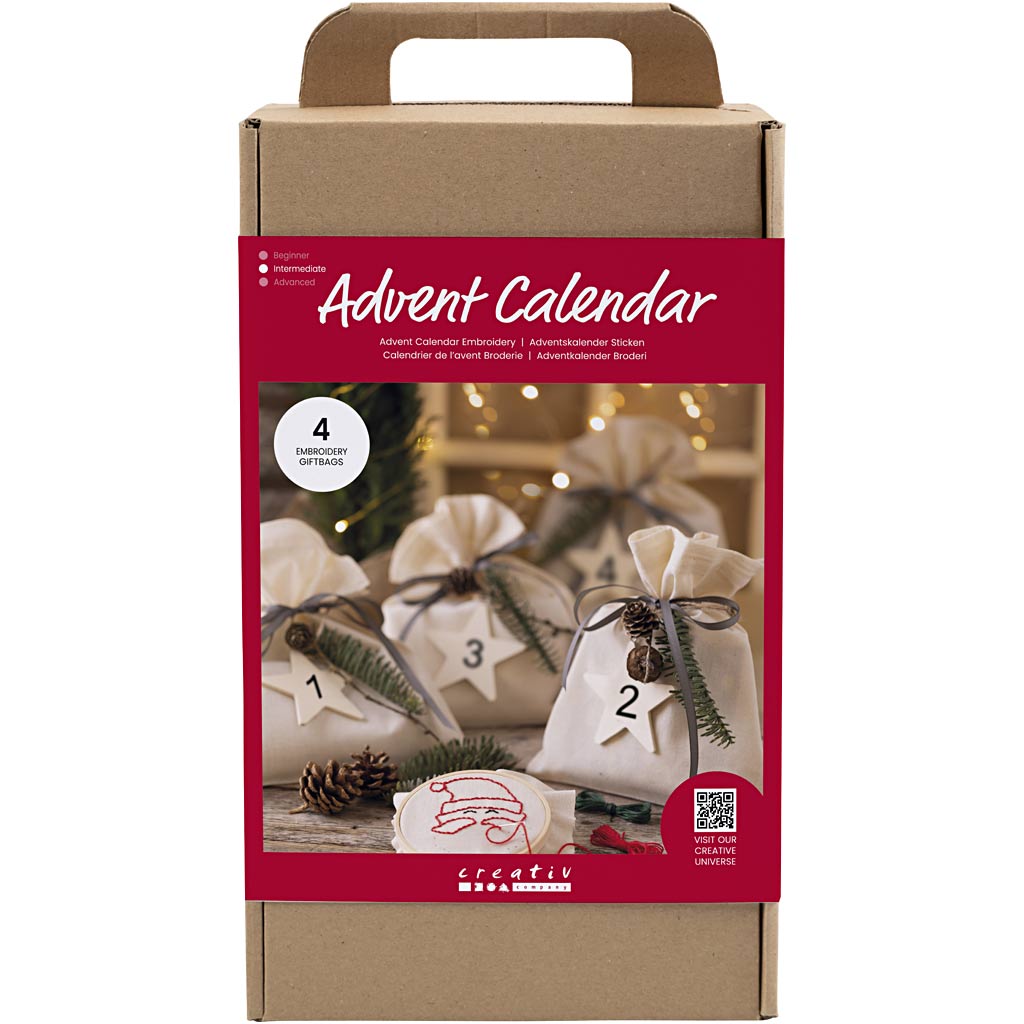Calendrier de l'Avent à broder Creativ company, 1 boîte