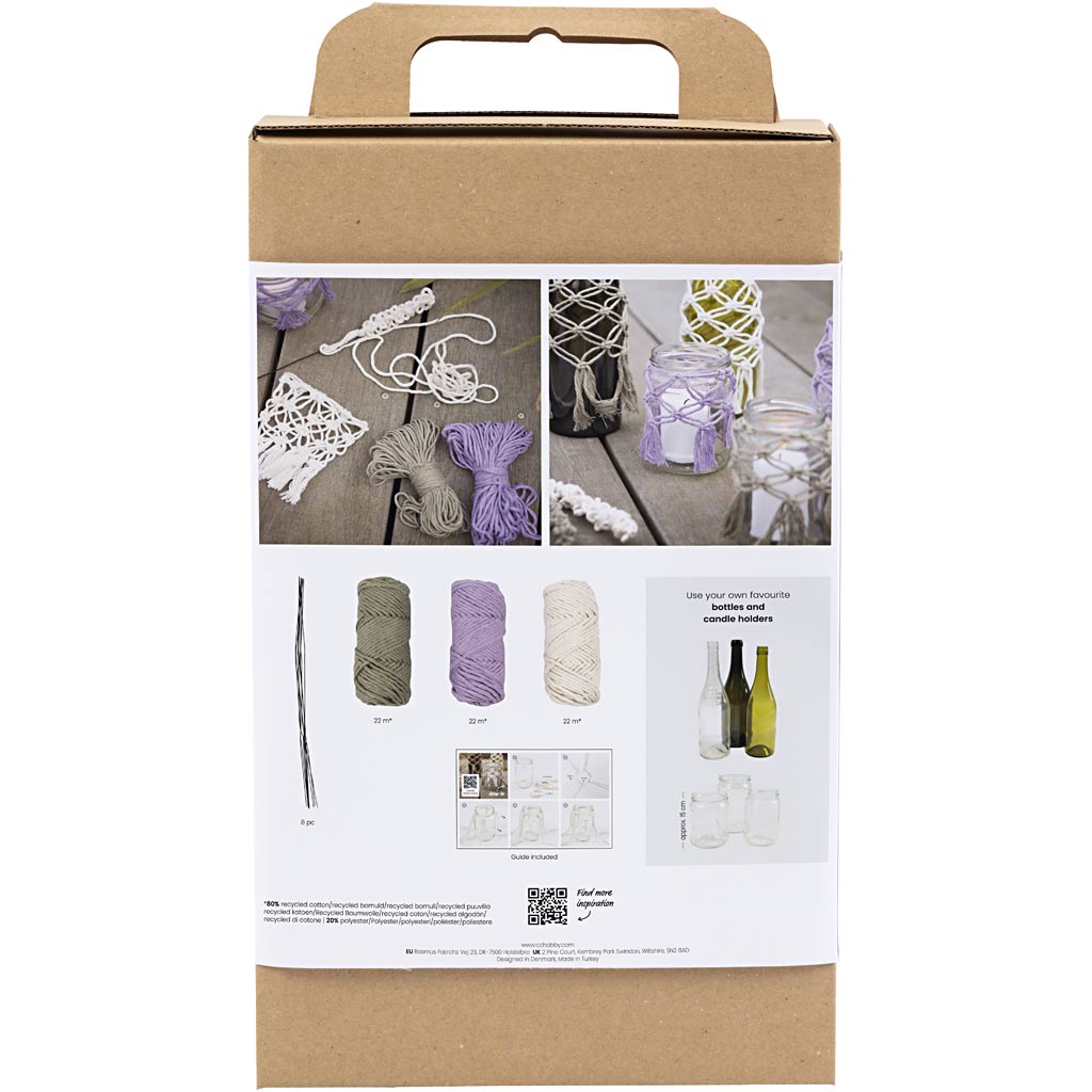Creativ Company Hobbyset Macrame Verre Decoration