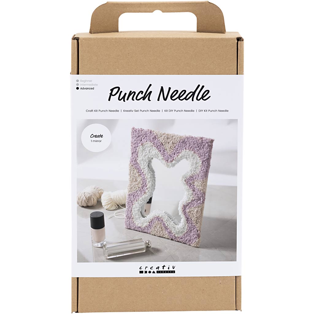 Creativ Company Hobbyset Punch Needle Spiegel décore