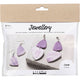 Creativ Company Mini Hobbyset Boucles d'oreilles bijoux violettes