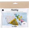 Creativ company mini kit de loisirs peinture, cornet de glace, différentes couleurs, 1 boîte
