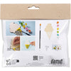Creativ company mini kit de loisirs peinture, cornet de glace, différentes couleurs, 1 boîte