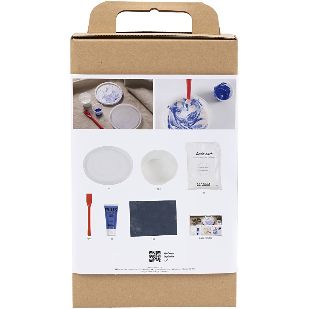 Creativ Company Hobbyset Resin coulant autour du plateau à effet de marbre