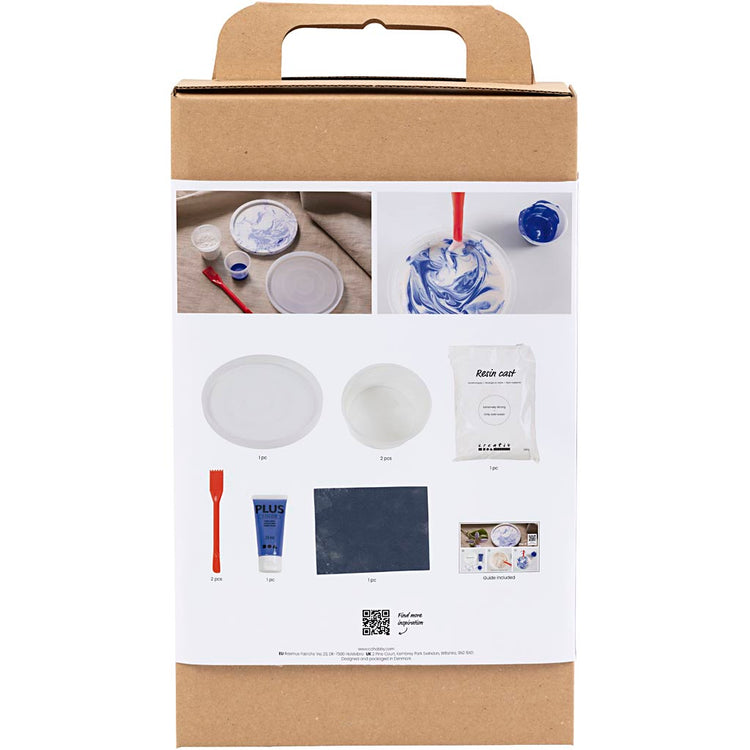 Creativ Company Hobbyset Resin coulant autour du plateau à effet de marbre
