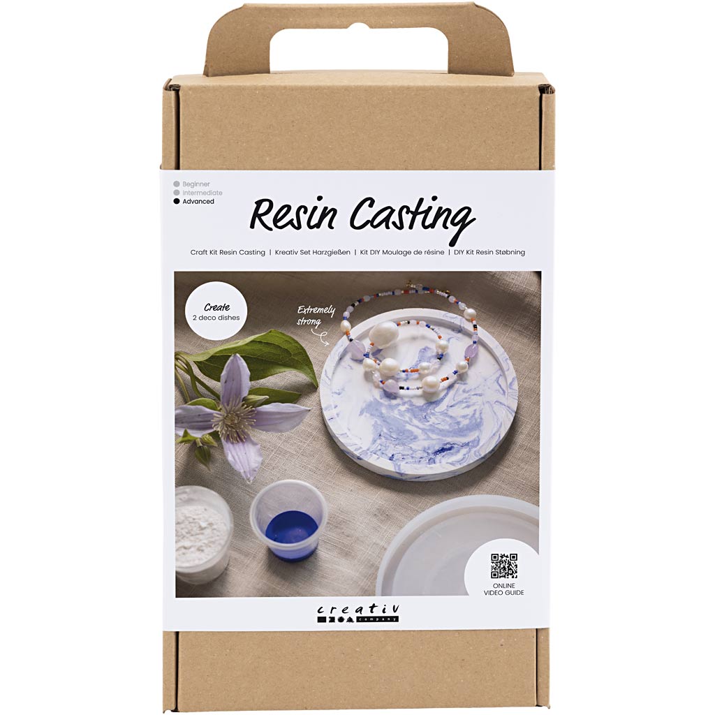 Creativ Company Hobbyset Resin coulant autour du plateau à effet de marbre