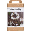 Creativ company hobby set papier art, couronne, blanc, clair naturel, 1 boîte