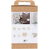 Creativ company hobby set papier art, couronne, blanc, clair naturel, 1 boîte