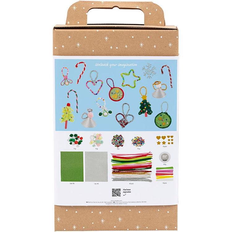 Creativ company boîte créative Noël coloré, figurines de Noël, différentes couleurs, 1 boîte
