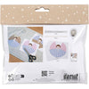 Creativ company mini hobby set décorations en papier, anges, différentes couleurs, 1 boîte